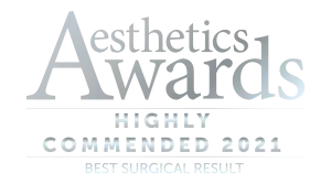 highly commended Best Surgical Result Award 2021