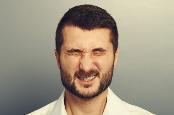Man with Blepharospasm