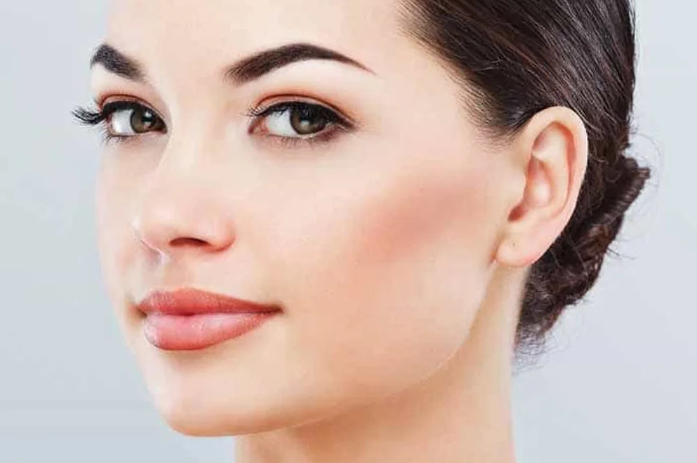 white woman face close-up